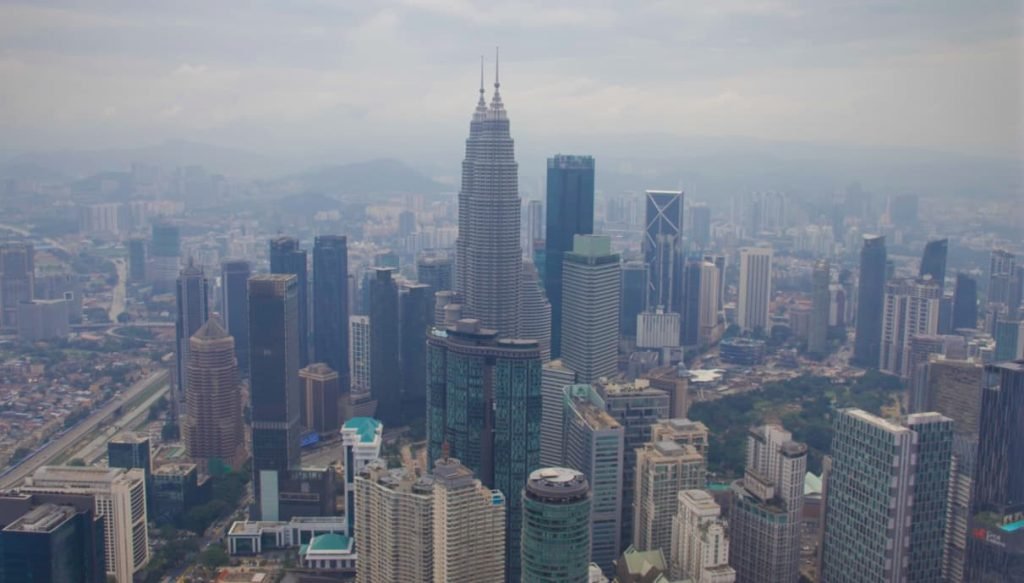 Vista di Kuala Lumpur da KL Tower, Malesia