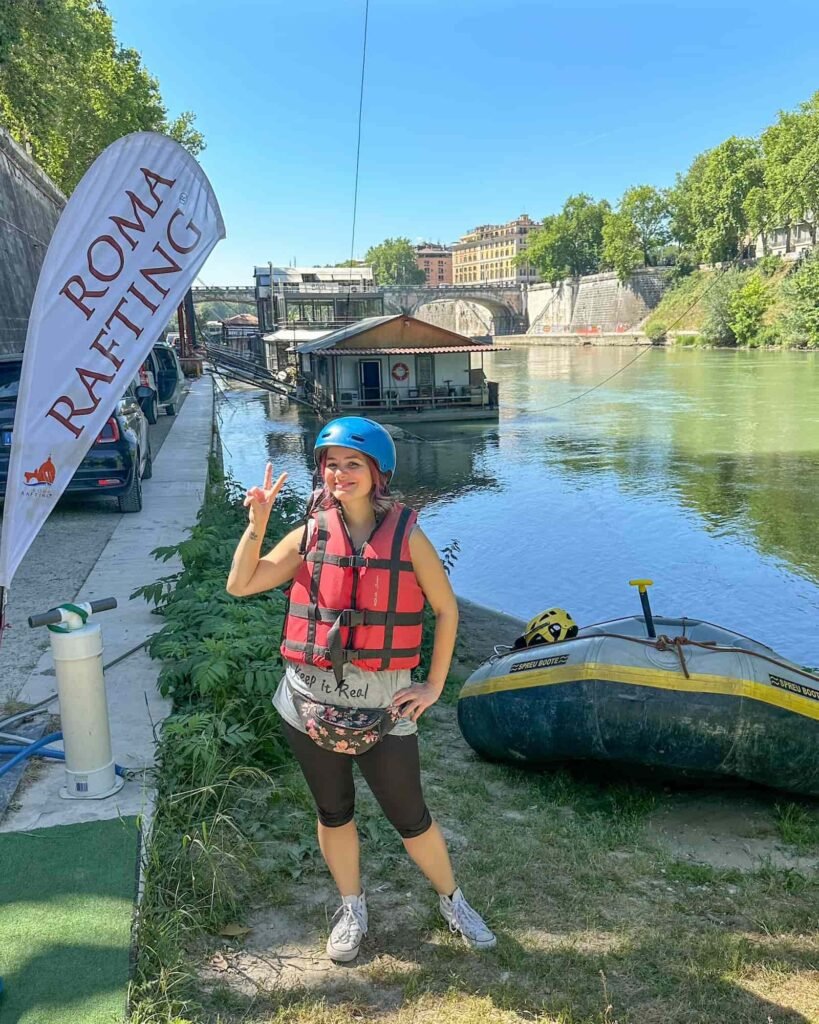 Roma Rafting, il punto di partenza dal fiume Tevere