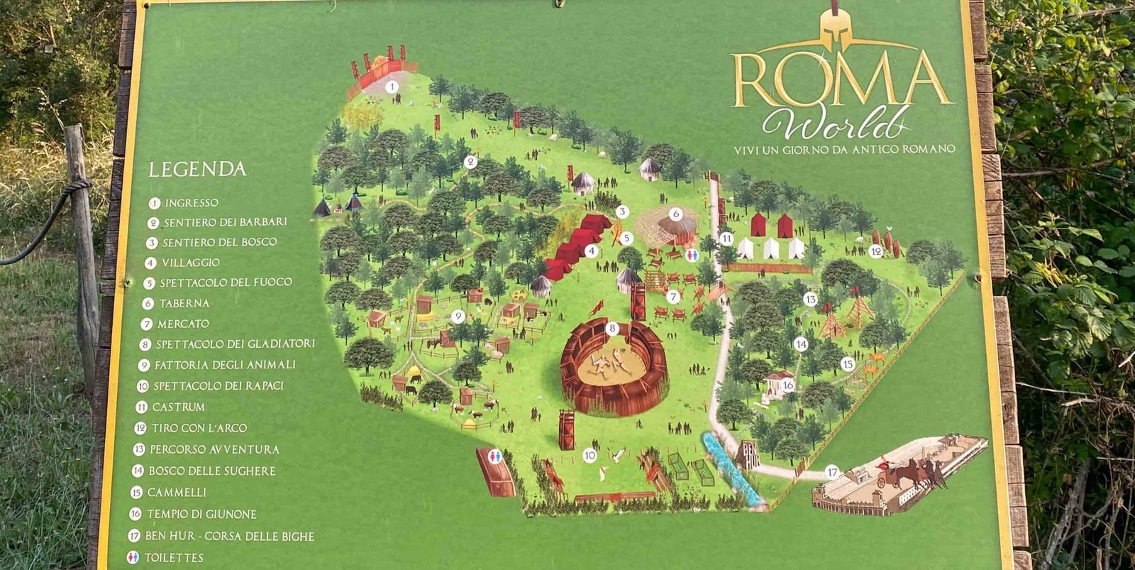 Entrata al parco di Roma World