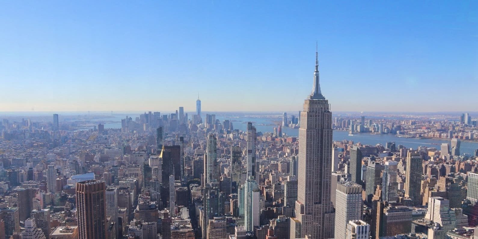 vista di NYC dall'alto degli osservatori