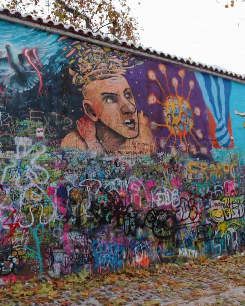 Muro di John Lennon a Praga 2023
