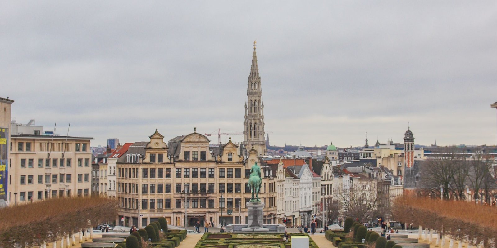 vista dall'alto di Bruxelles
