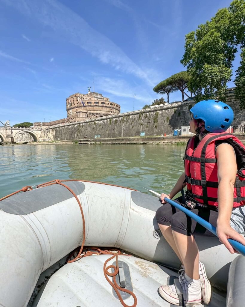 Rafting Roma vista spettacolare su Castel Sant'Angelo
