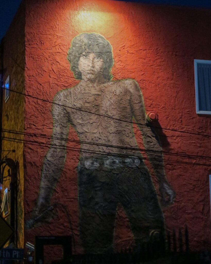 Jim Morrison, murales tra le strade di Los Angeles