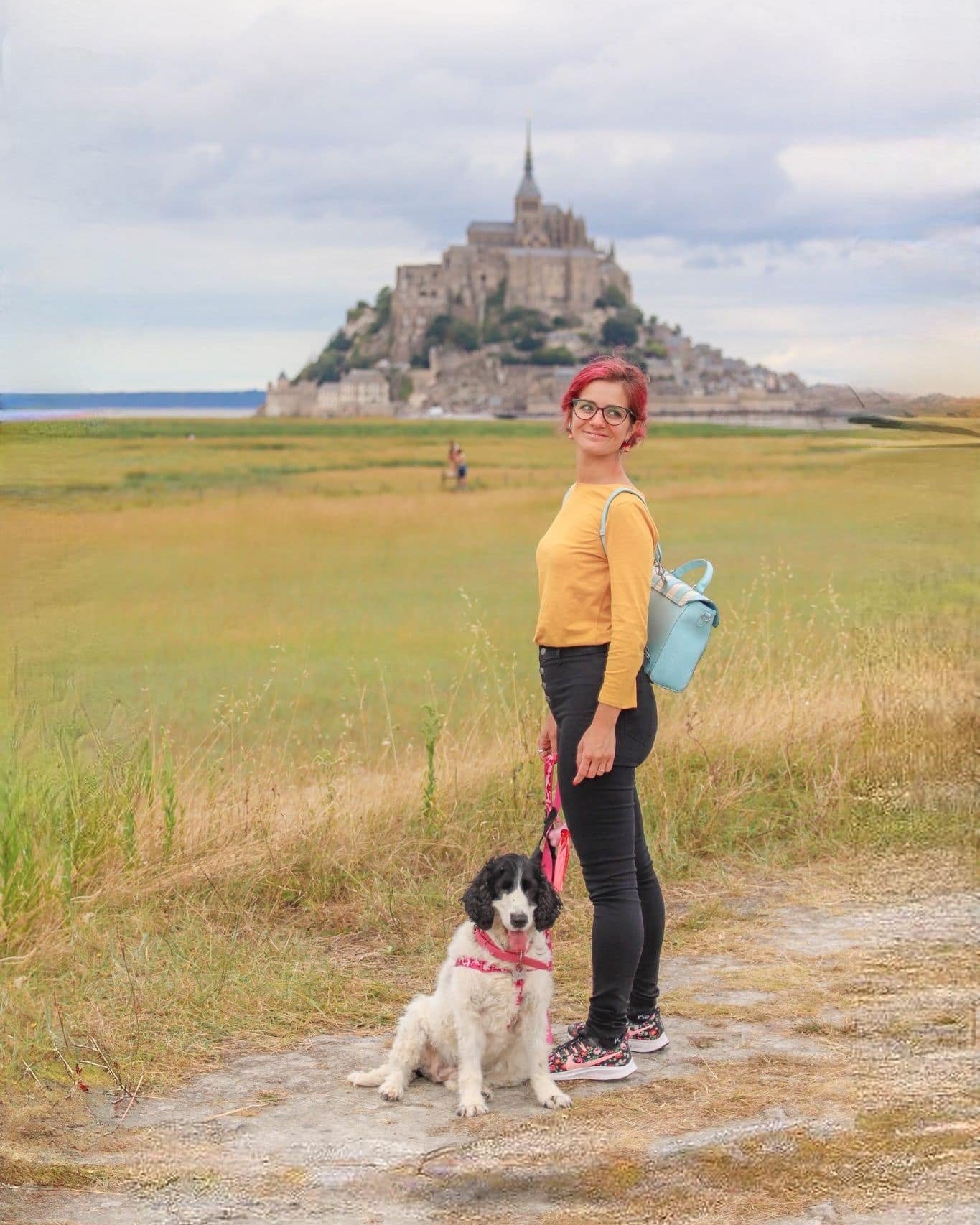 Stefania e Nanà in Normandia a Mont Saint Michel