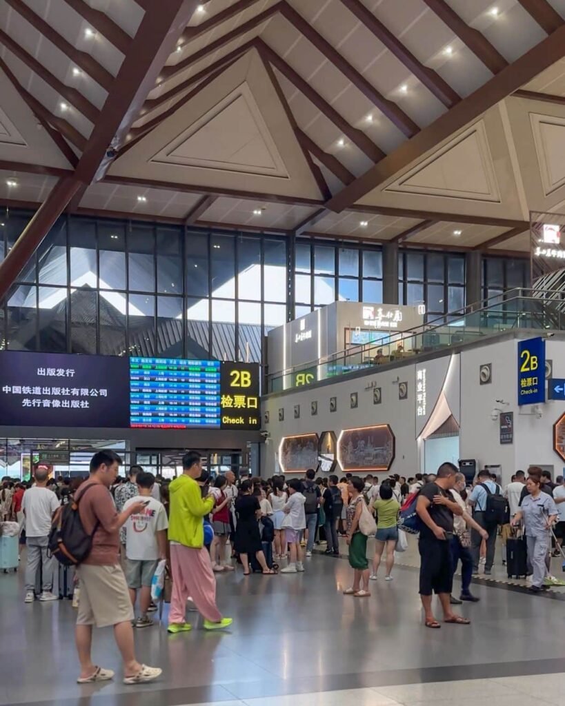 stazione dei treni in Cina