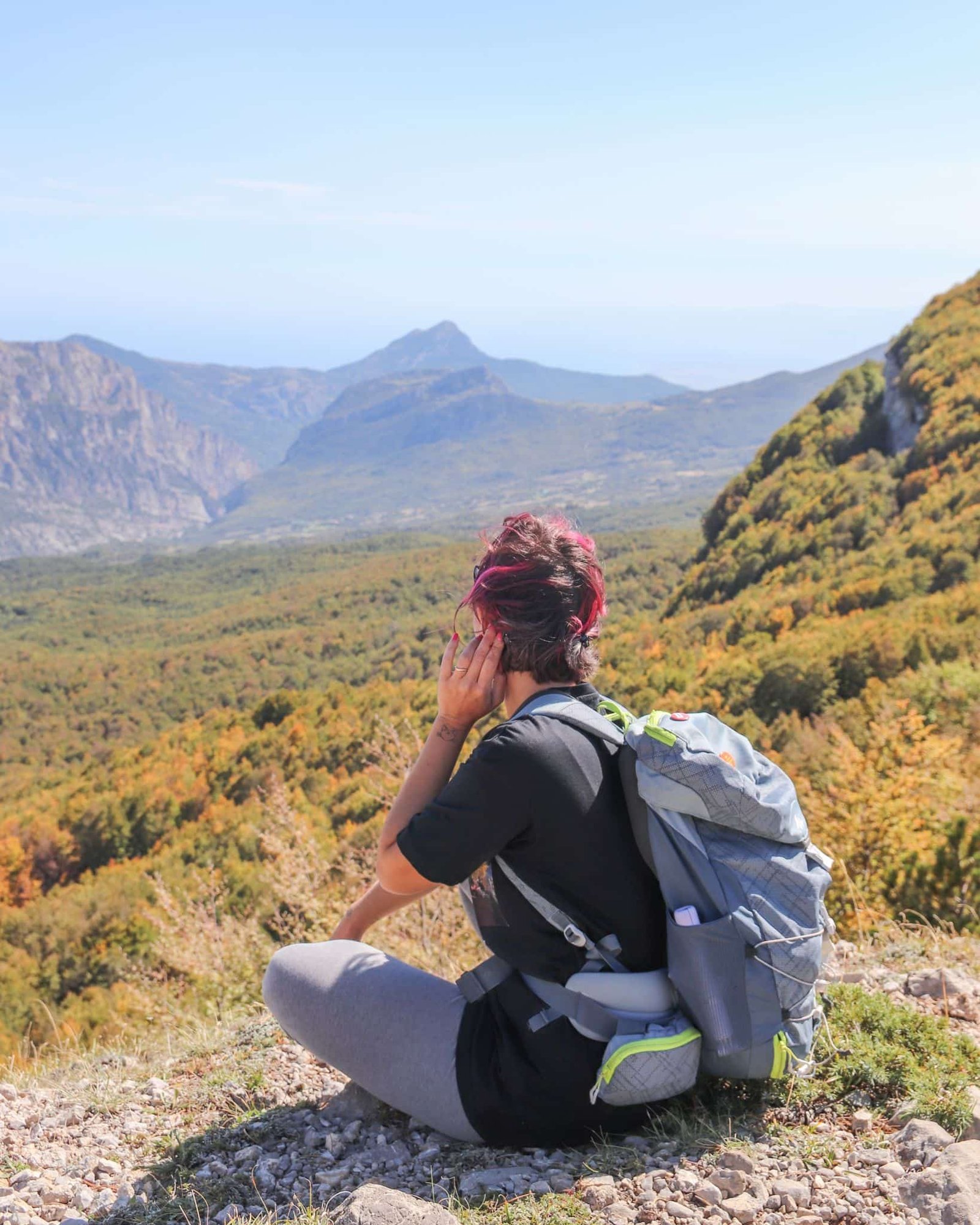 Vista durante il trekking Serra di Crispo, Basilicata