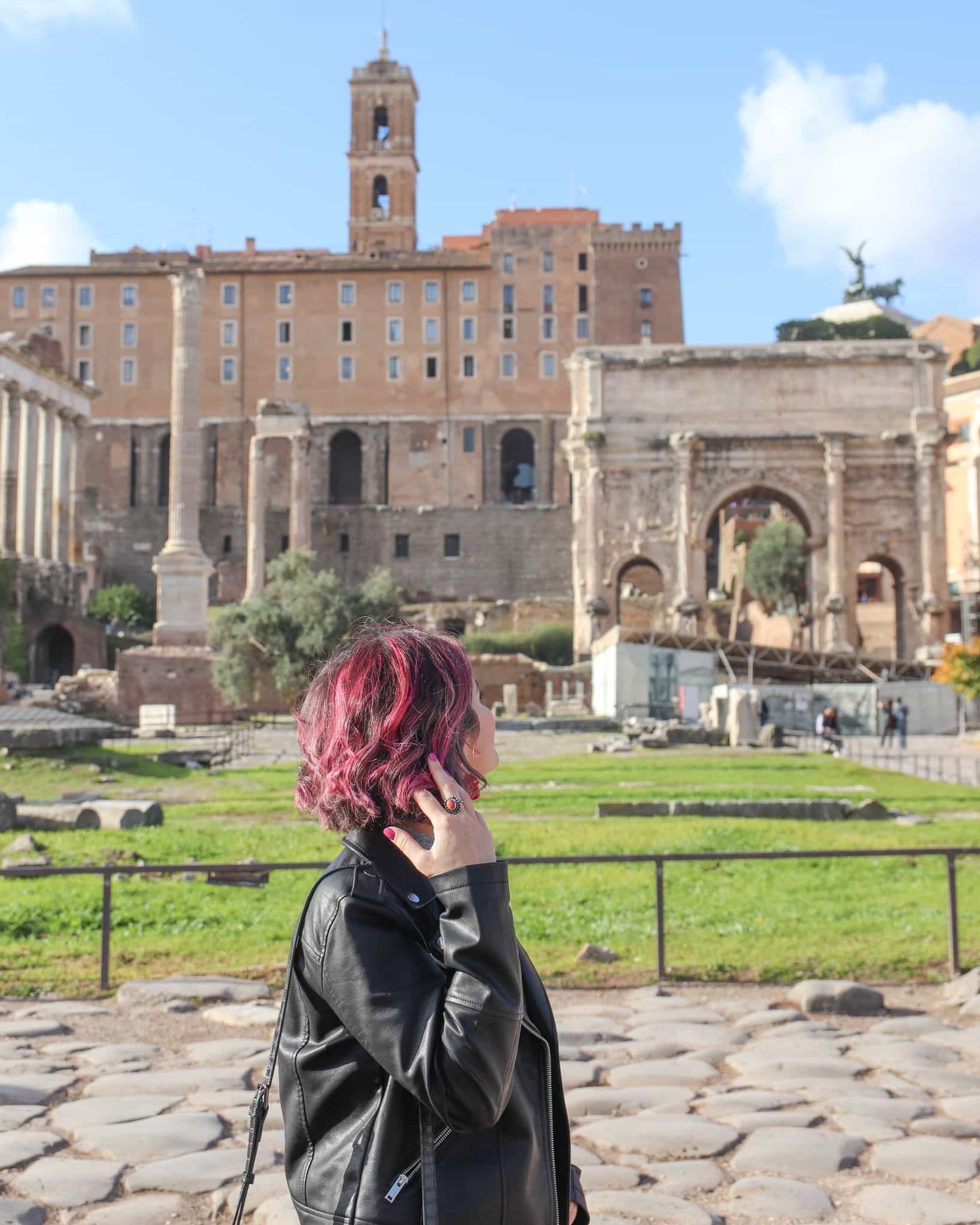 Colosseo e Foro Romano a Roma, Italia