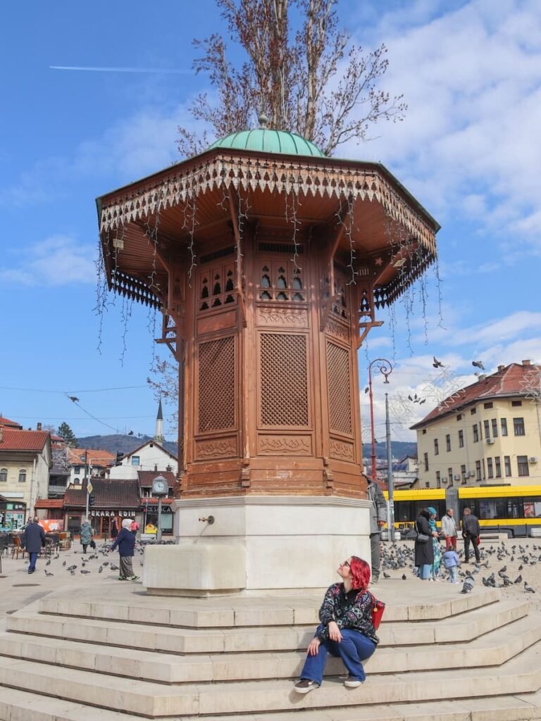 La piazza principale di Sarajevo