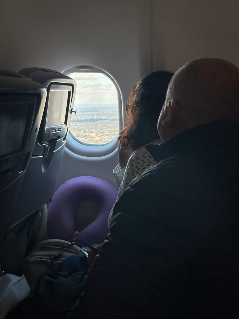 lungo viaggio in aereo